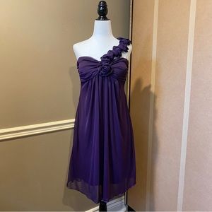 Jolie one strap semi formal dress